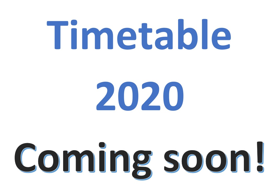 Timetable Coming soon